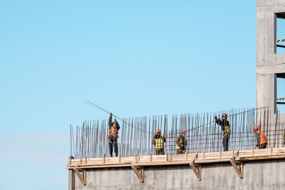 trabajadores en construccion. Control de asistencia