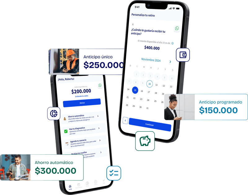 Interfaz de Quansa para anticipos de sueldo