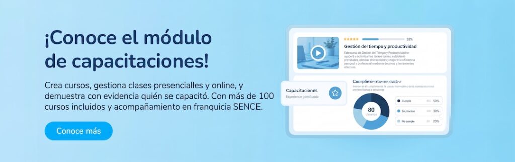 Conoce el módulo de capacitaciones